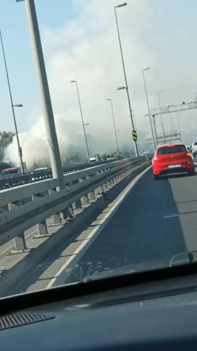 Altunizade’de ağaçlık alanda çıkan yangın söndürüldü