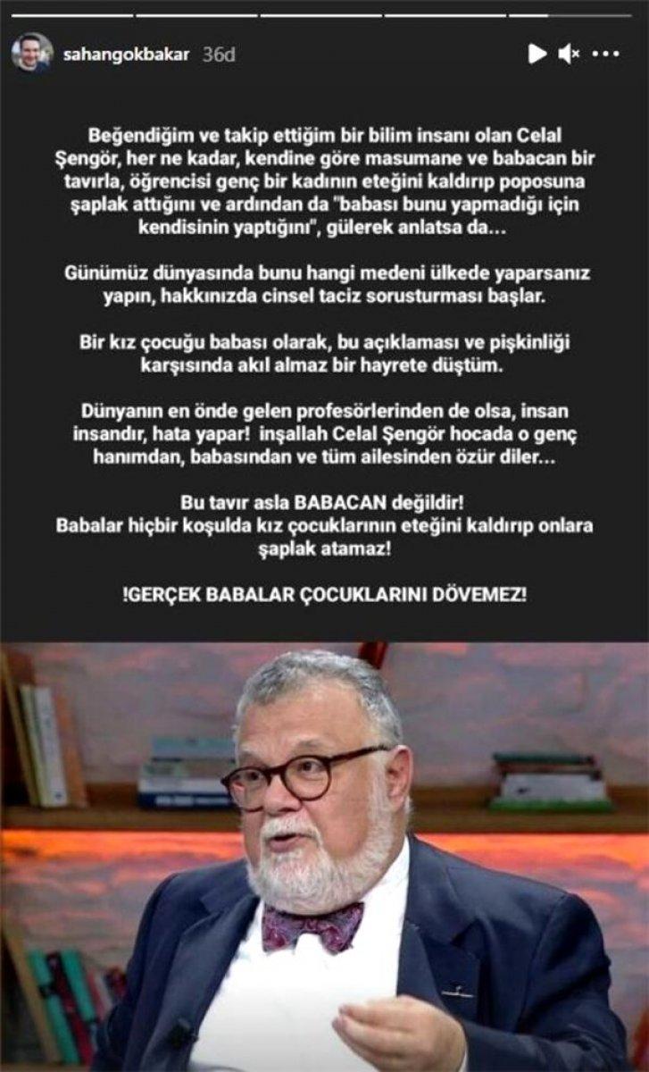 Şahan Gökbakar'dan Celal Şengör'e tepki