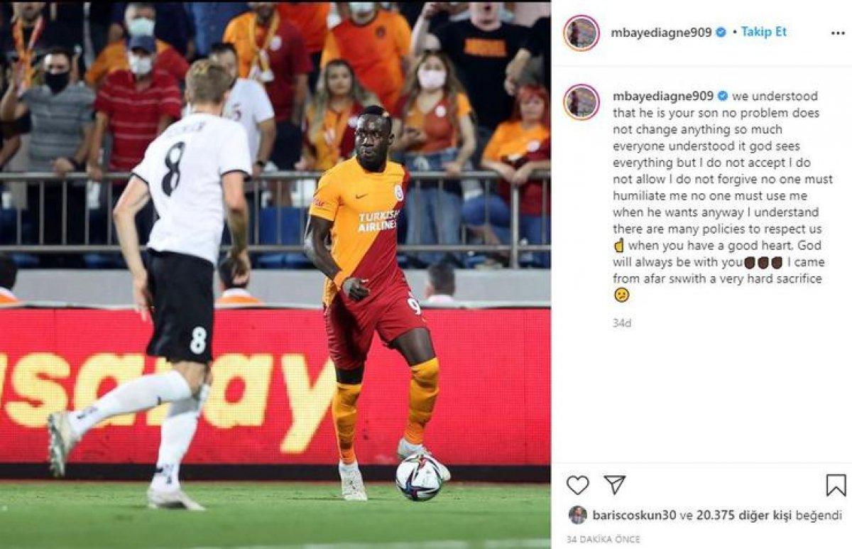 Diagne'den Halil'in babasına sitem