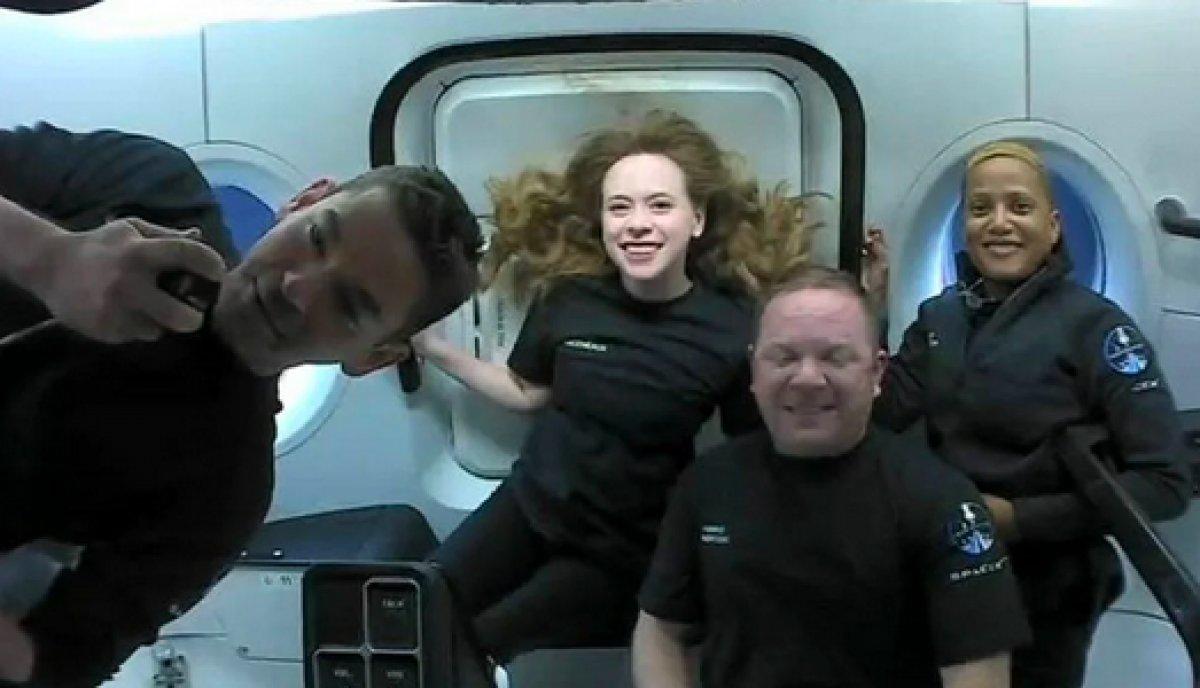 SpaceX'in 4 amatör astronotundan ilk görüntüler paylaşıldı