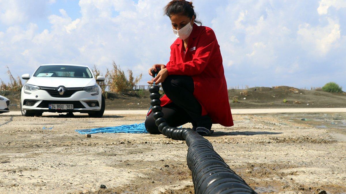 Hatay'da balık ağları, kadınların maharetli elleriyle örülüyor
