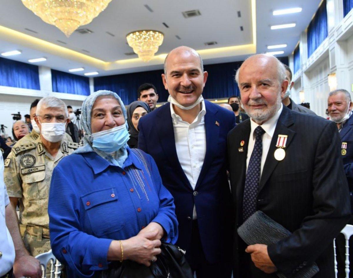 İçişleri Bakanı Süleyman Soylu, şehit yakınları ve gazilerle bir araya geldi
