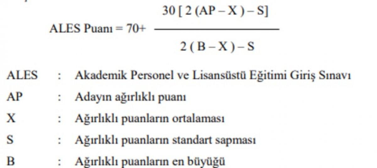 ALES puan hesaplama nasıl yapılır? 2021 ALES puan türleri ve test ağırlıkları