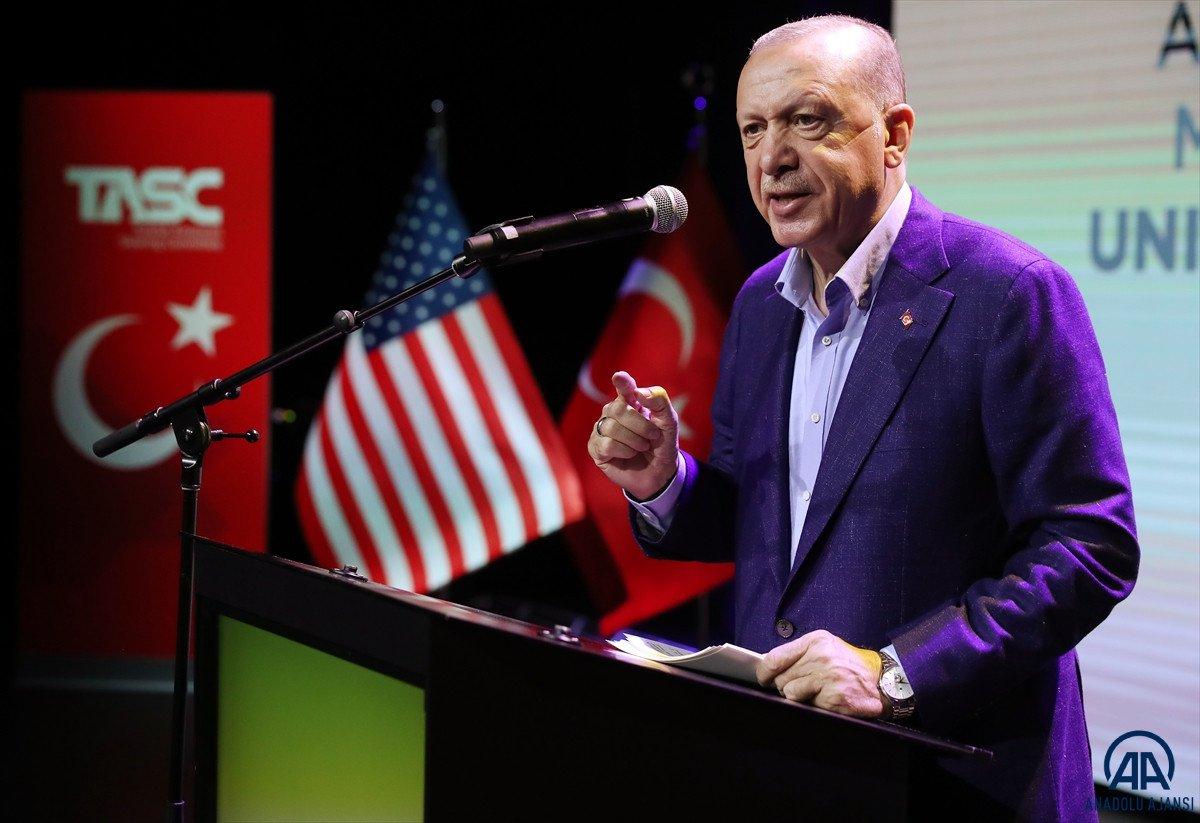 Cumhurbaşkanı Erdoğan'dan ABD'de açıklamalar