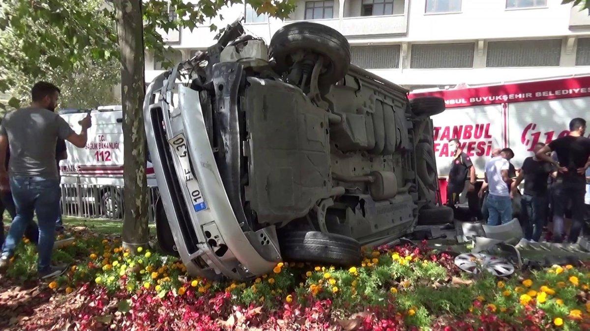 Sultangazi'de kapkaç kovalamacasında kaza