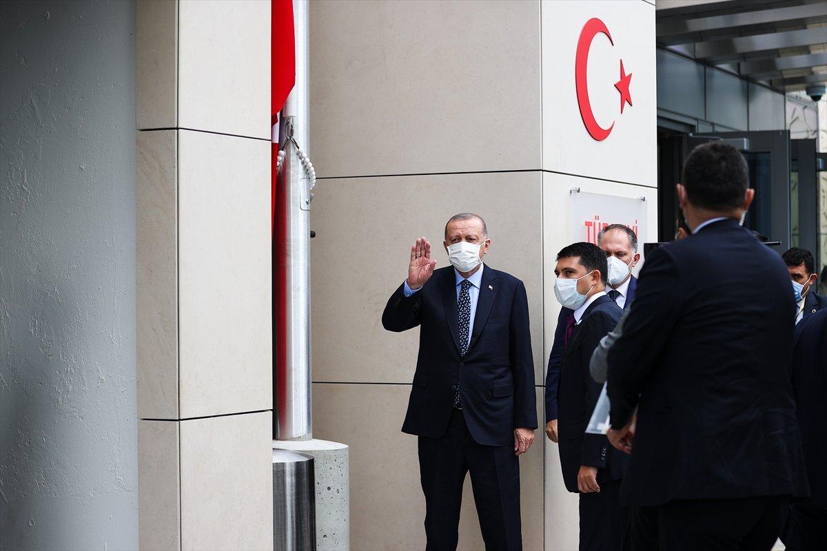 Cumhurbaşkanı Erdoğan, New York'ta Türkevi Binası'nın açılışı töreninde
