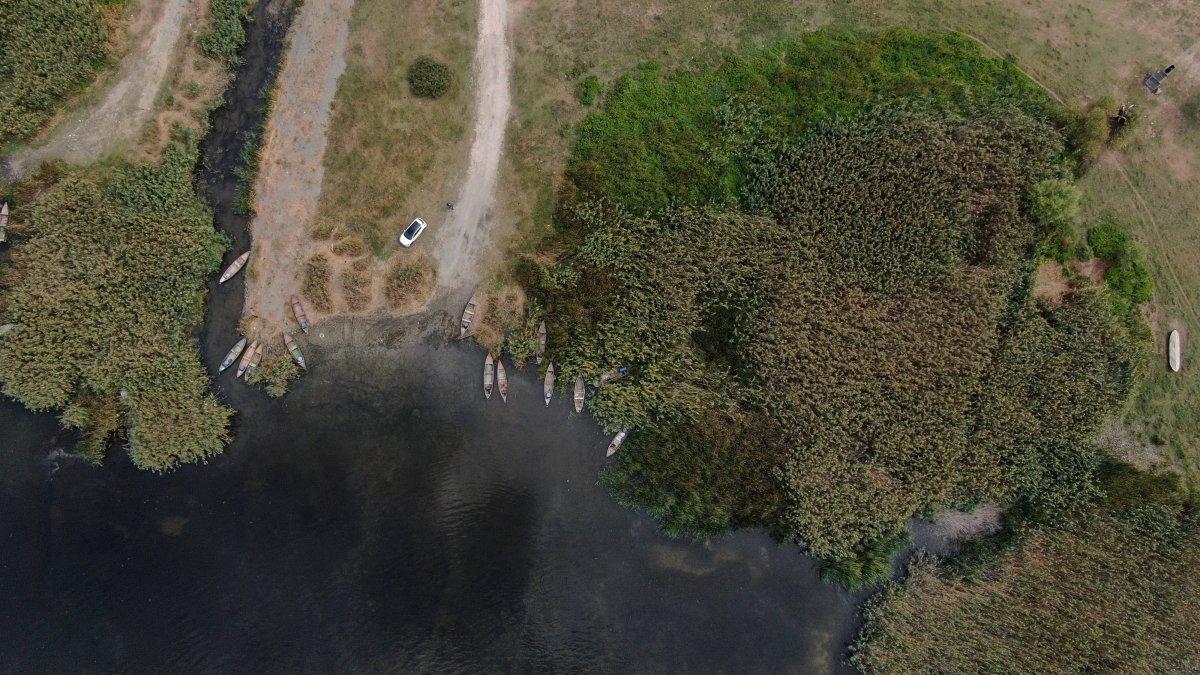 Uluabat Gölü'nde canlıların yaşam alanı küçülüyor