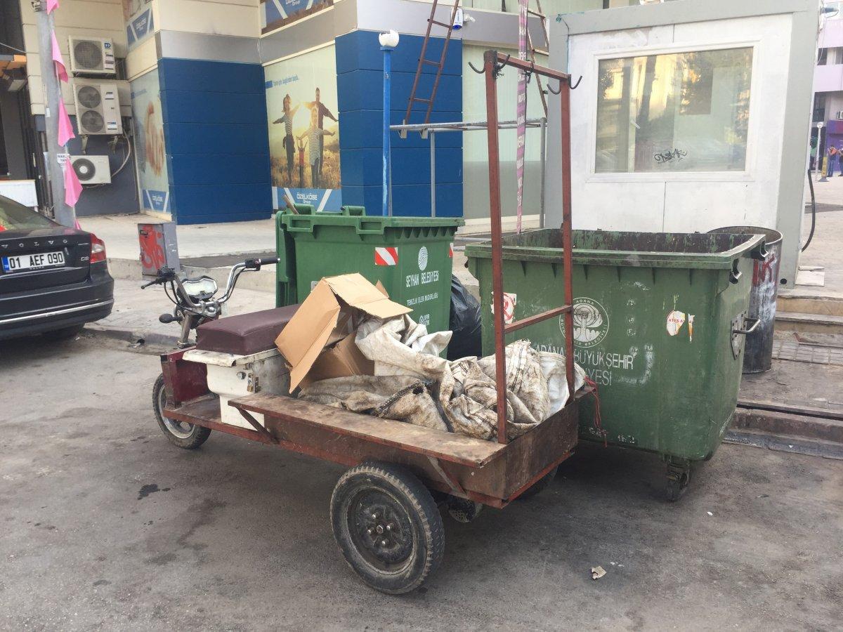 Adana’da kağıt toplayıcısının ölüm anları, kameraya yansıdı