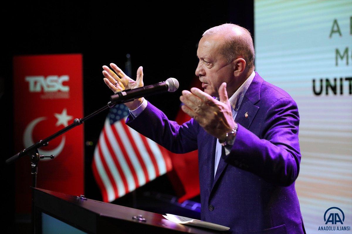 Cumhurbaşkanı Erdoğan'dan ABD'de açıklamalar