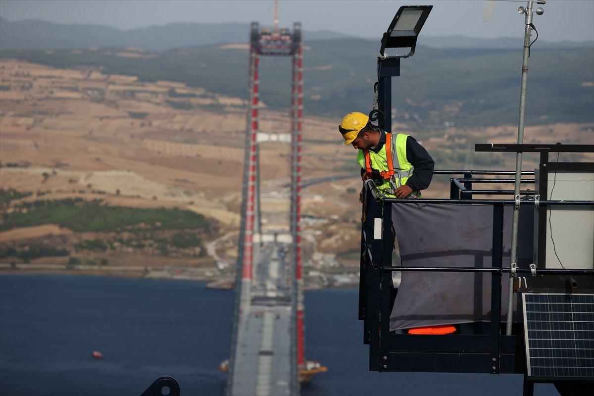 '1915 Çanakkale Köprüsü' Asya Yakası'ndaki kuleden görüntülendi