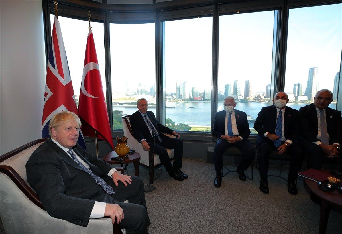 Cumhurbaşkanı Erdoğan, Boris Johnson'u kabul etti