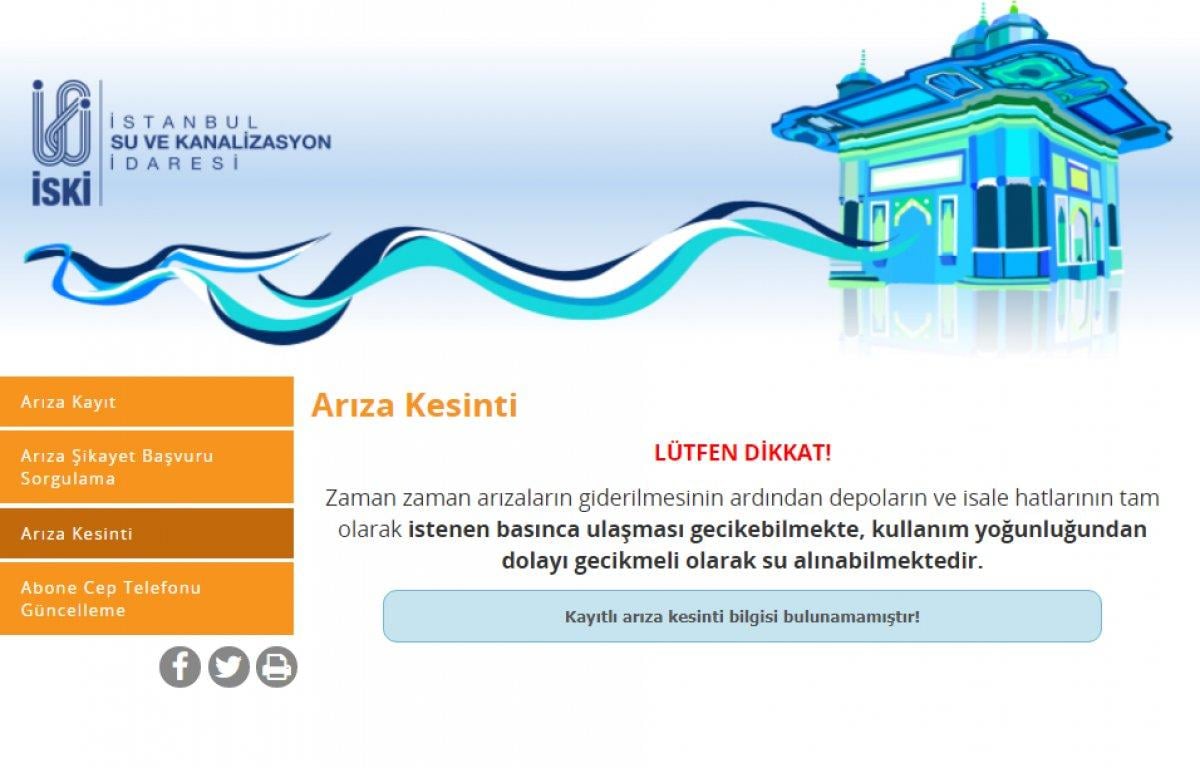 İstanbul'da sular ne zaman gelecek? 21 Eylül 2021 İSKİ su kesintisi ve arıza sorgulama