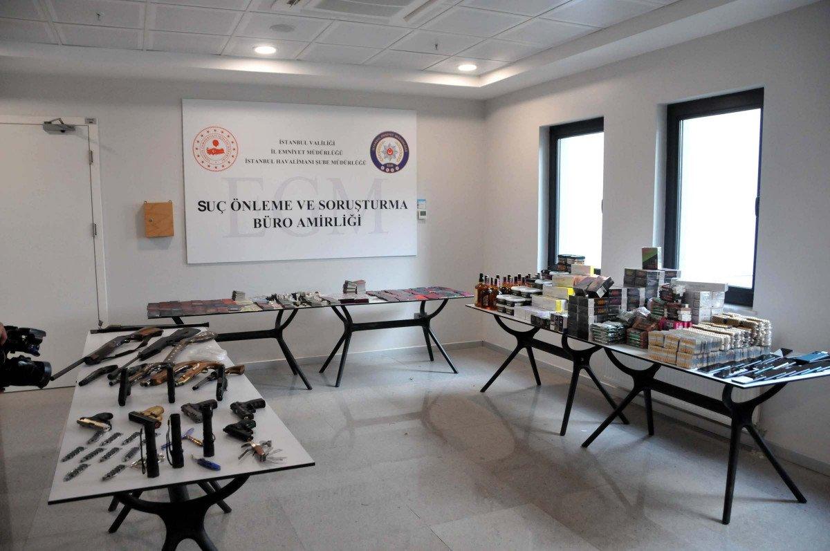 İstanbul Havalimanı'nda 8 ayda ele geçirilen malzemeler