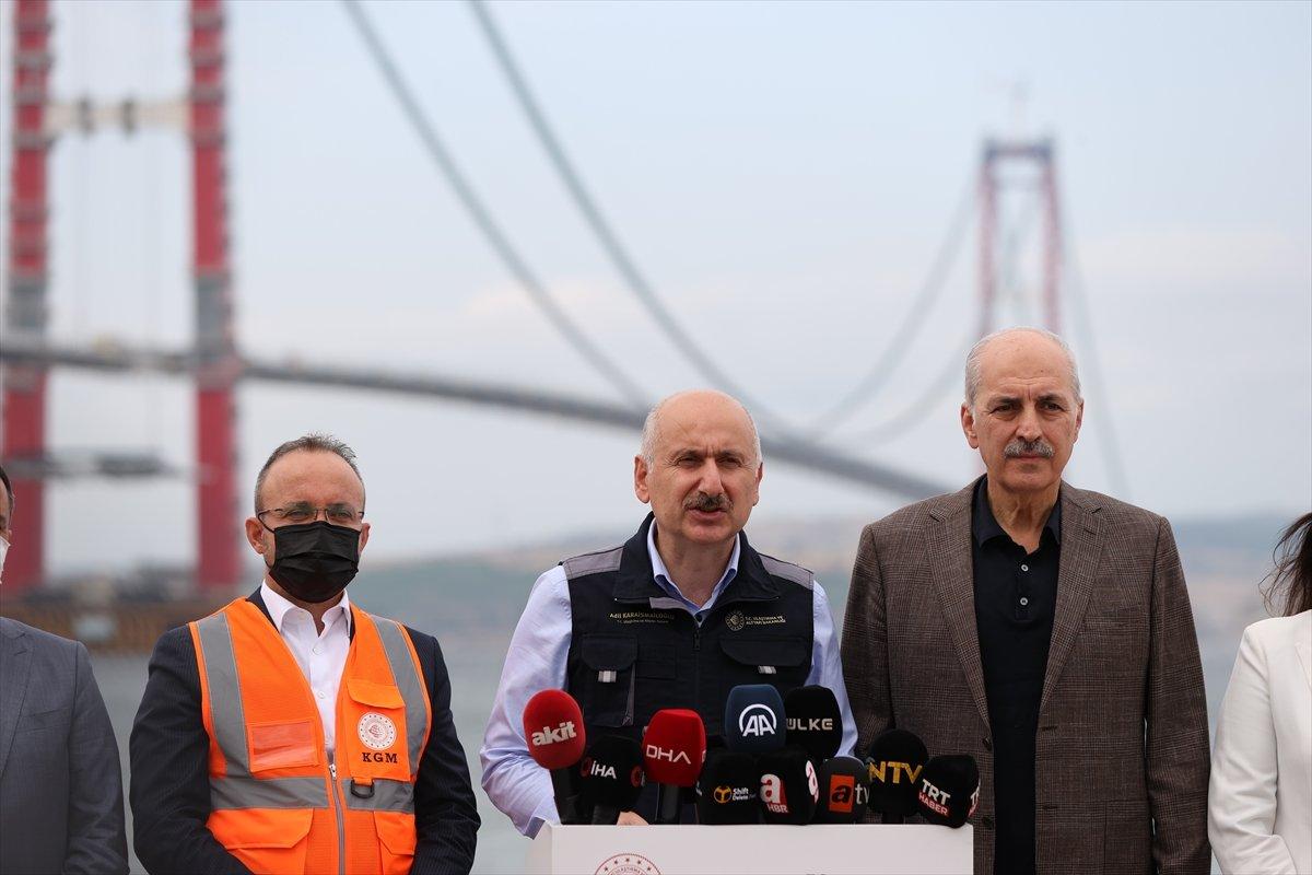 1915 Çanakkale Köprüsü'nün yıllık zaman tasarrufu 624 milyon lira olacak