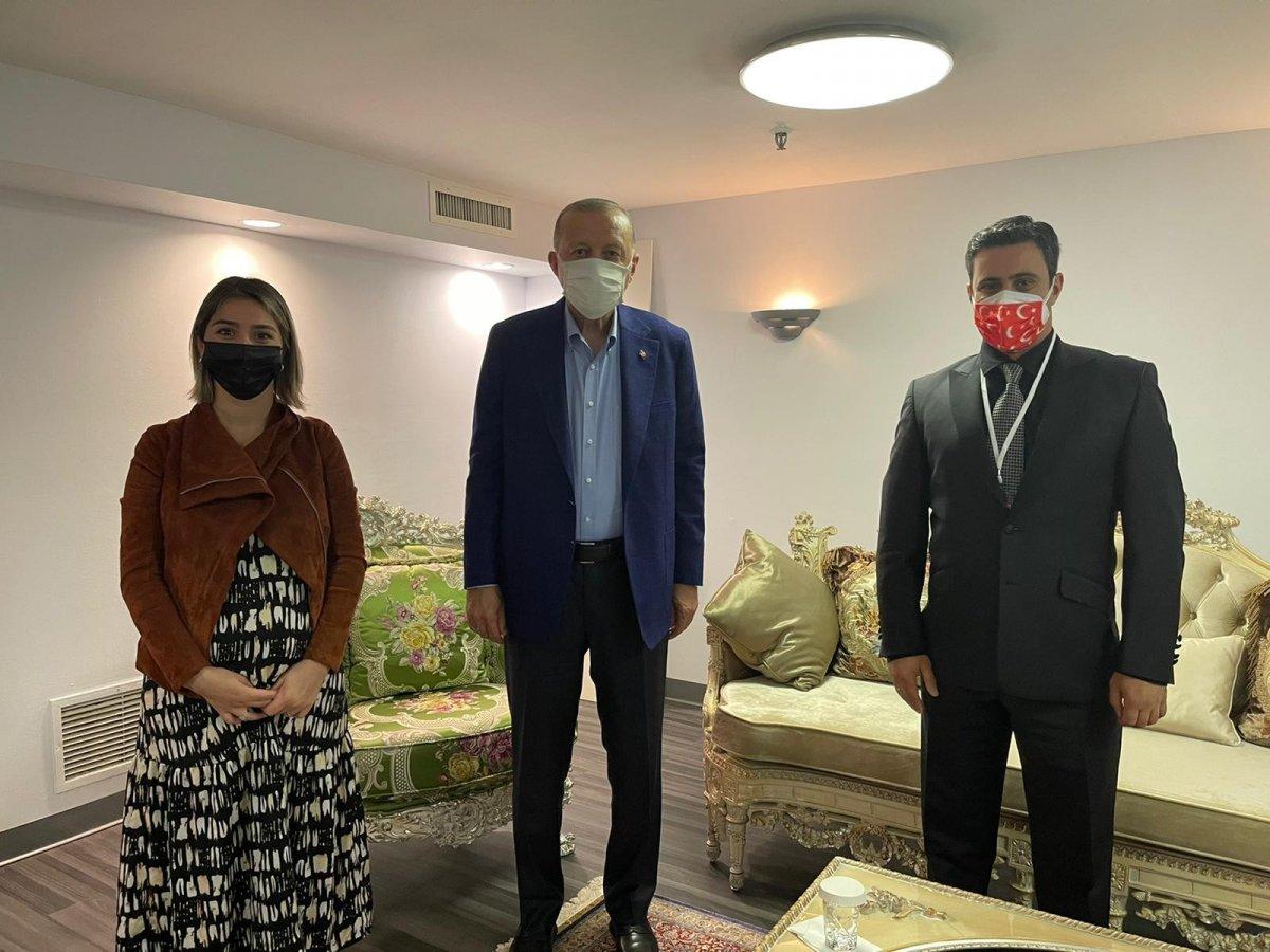 Cumhurbaşkanı Erdoğan, ABD'de yaşayan Trabzonlu çifti kabul etti