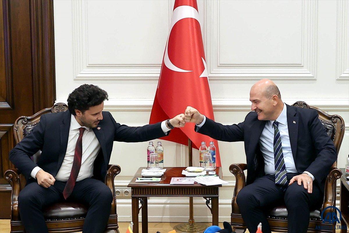 Süleyman Soylu, Karadağ Başbakan Yardımcısı Abazoviç ile görüştü