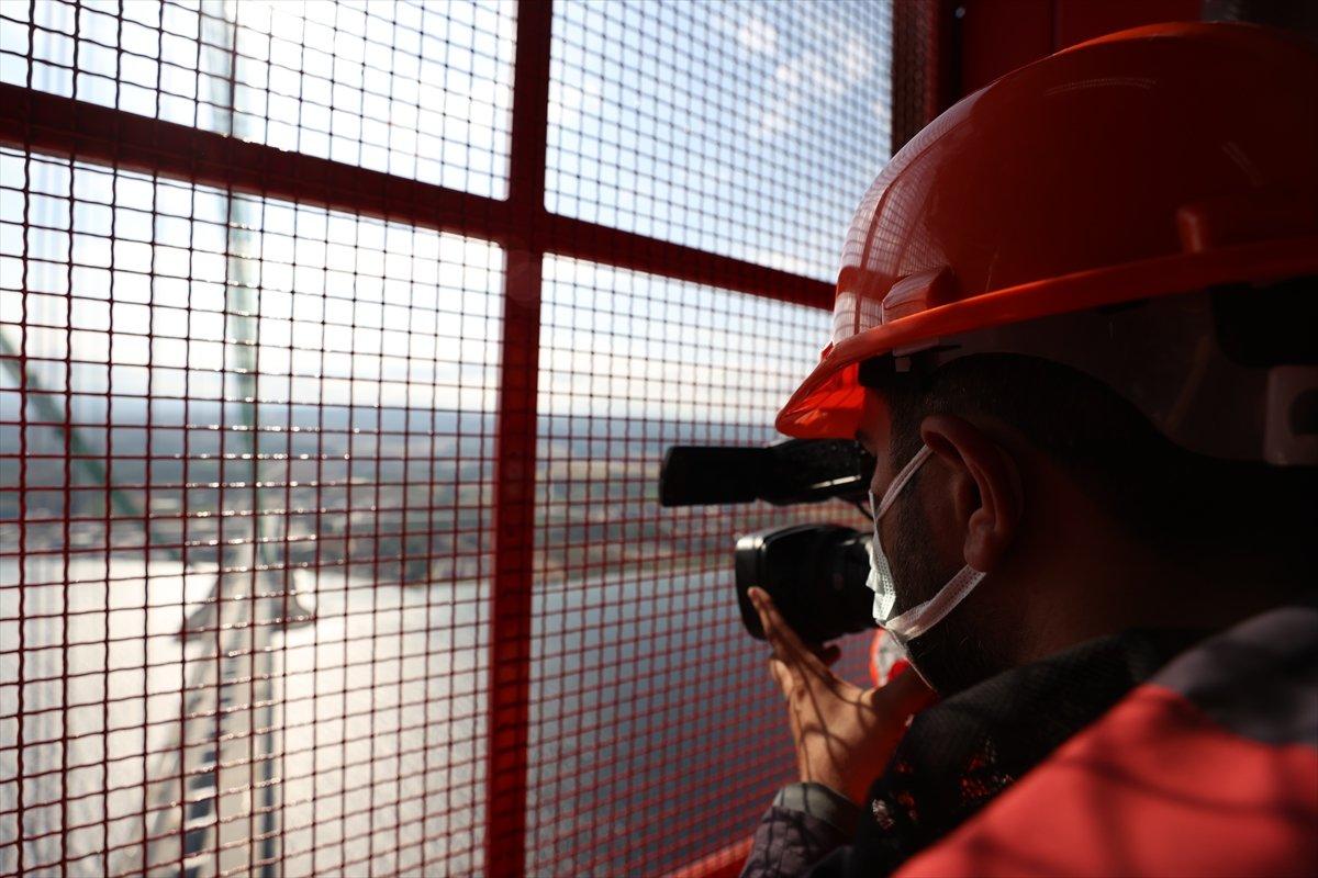 '1915 Çanakkale Köprüsü' Asya Yakası'ndaki kuleden görüntülendi