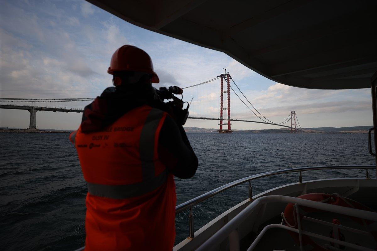 '1915 Çanakkale Köprüsü' Asya Yakası'ndaki kuleden görüntülendi