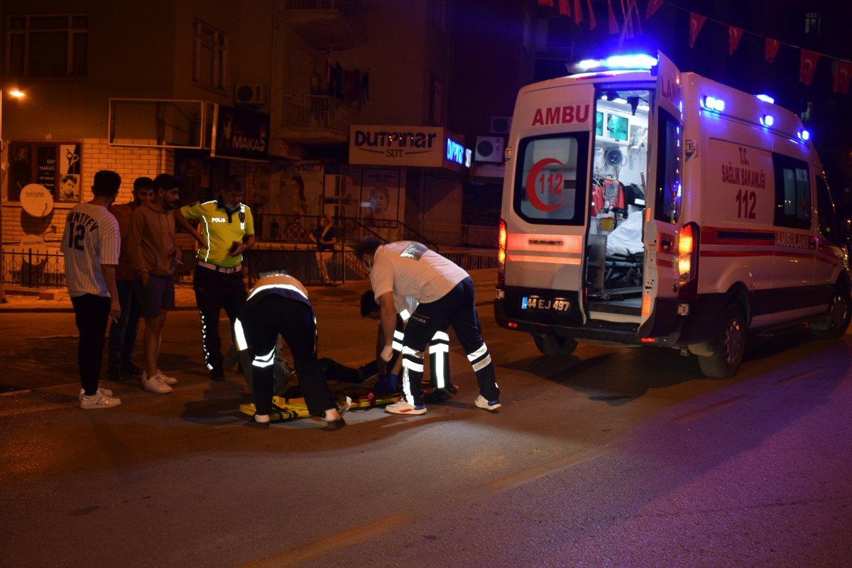 Malatya'da otomobil ile motosiklet çarpıştı