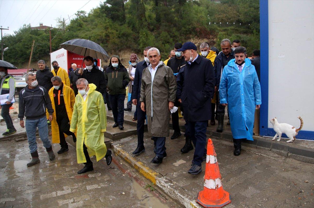 İçişleri Bakanı Süleyman Soylu, Kastamonu’daki çalışmaları inceledi