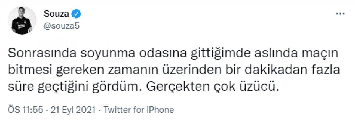 Josef De Souza: Maç bir dakika fazla oynandı