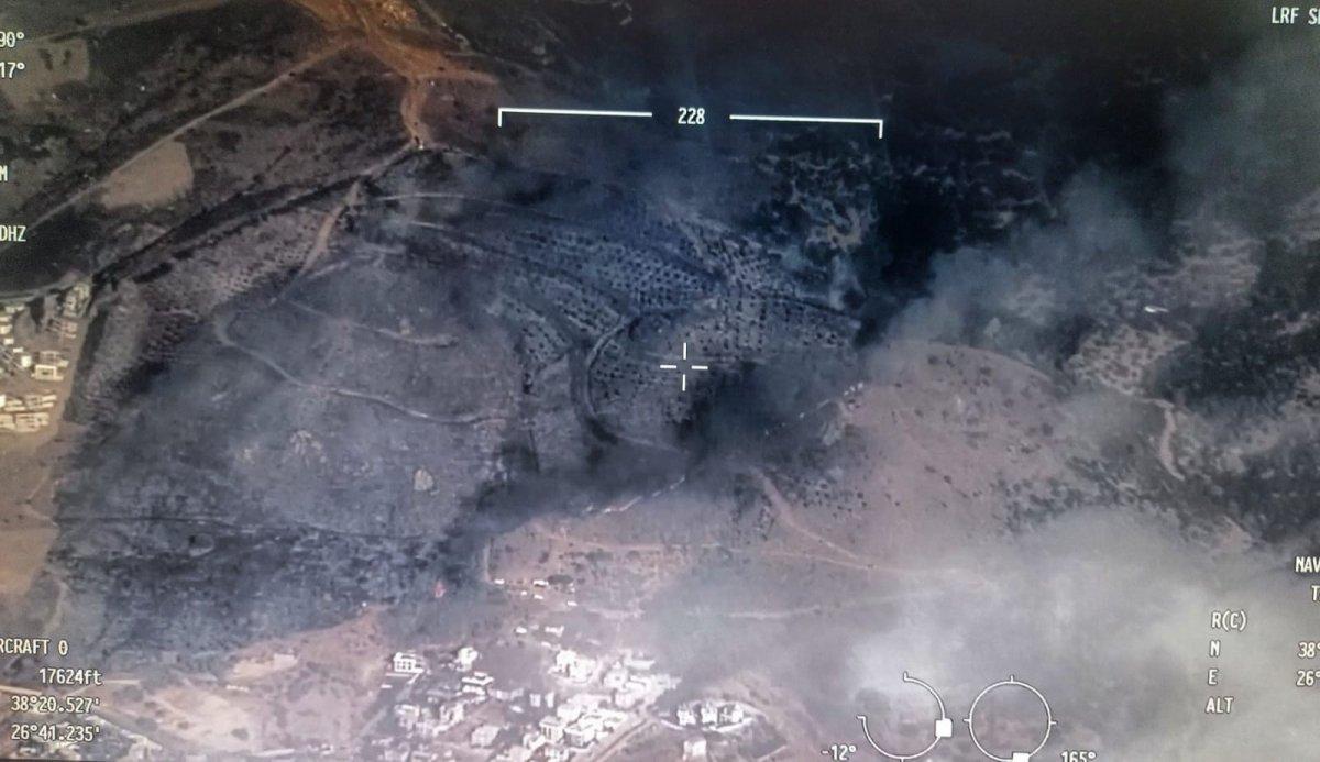 İzmir'de makilik alanda yangın çıktı