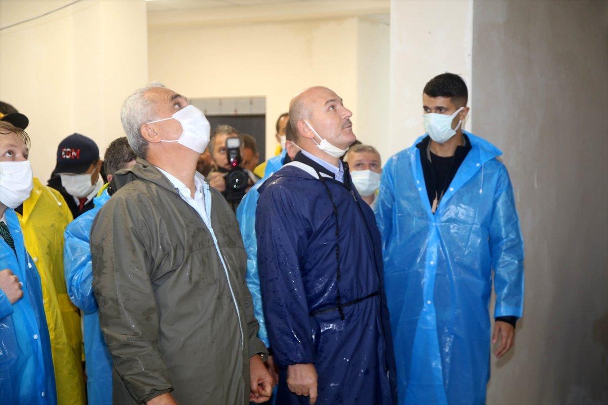 İçişleri Bakanı Süleyman Soylu, Kastamonu’daki çalışmaları inceledi