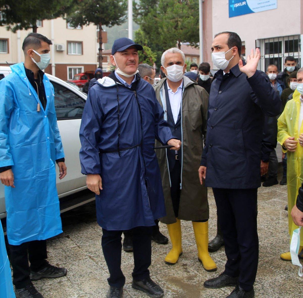 İçişleri Bakanı Süleyman Soylu, Kastamonu’daki çalışmaları inceledi