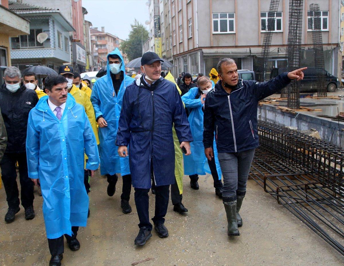 İçişleri Bakanı Süleyman Soylu, Kastamonu’daki çalışmaları inceledi