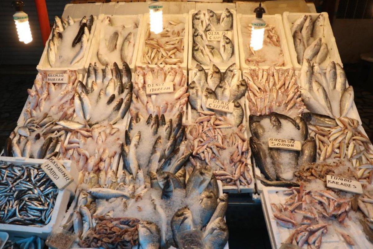 Mersin'de tezgahlar balıkla doldu, vatandaşlar akın etti