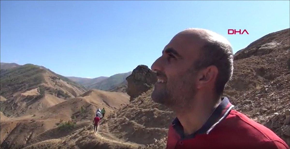 Muş’ta, insan kafasını andıran ‘Ovaya Bakan Adam’ kayası turizme kazandırılacak