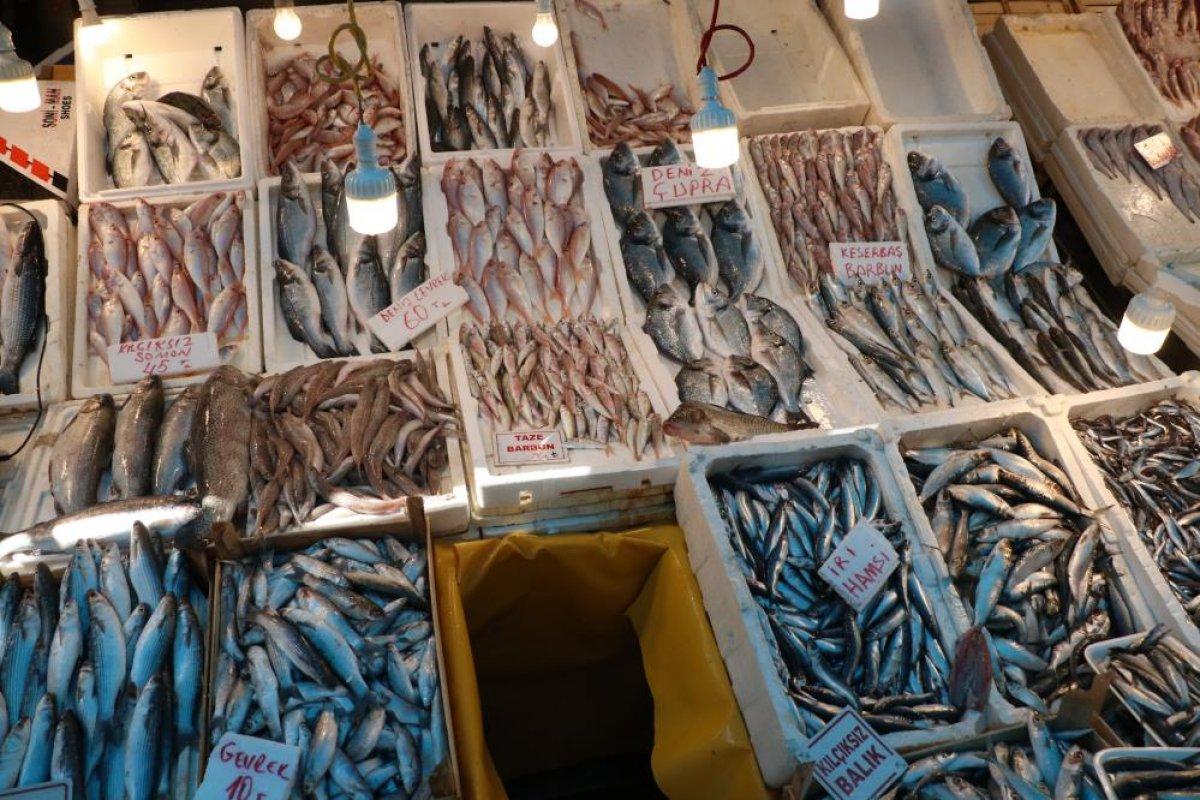 Mersin'de tezgahlar balıkla doldu, vatandaşlar akın etti