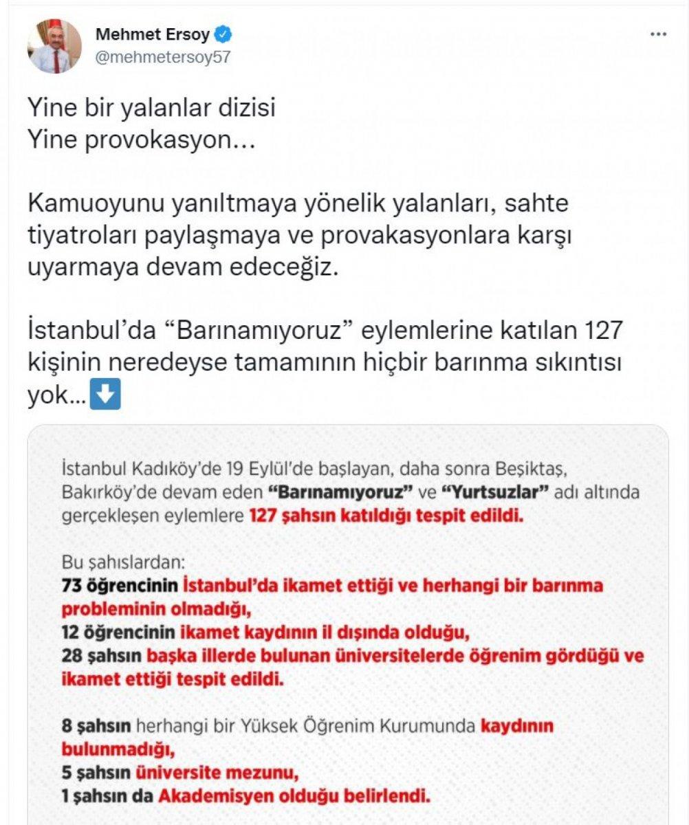 İstanbul'da barınamıyoruz eylemcileri hakkındaki gerçekler