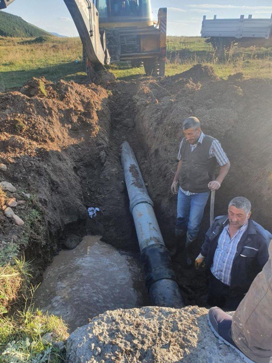 Ardahan’da, ana şebeke su boru hattına sabotaj düzenlendi