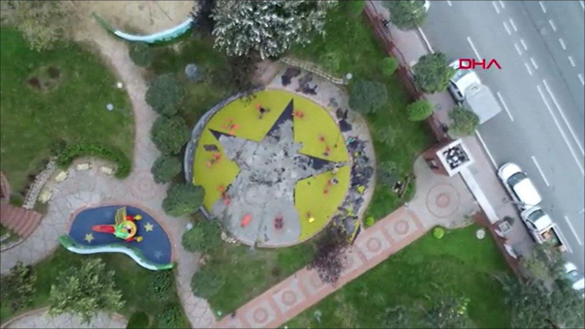 Küçükçekmece’de, çocuk parkındaki PKK/KCK sembollerine ilişkin davada hapis istemi