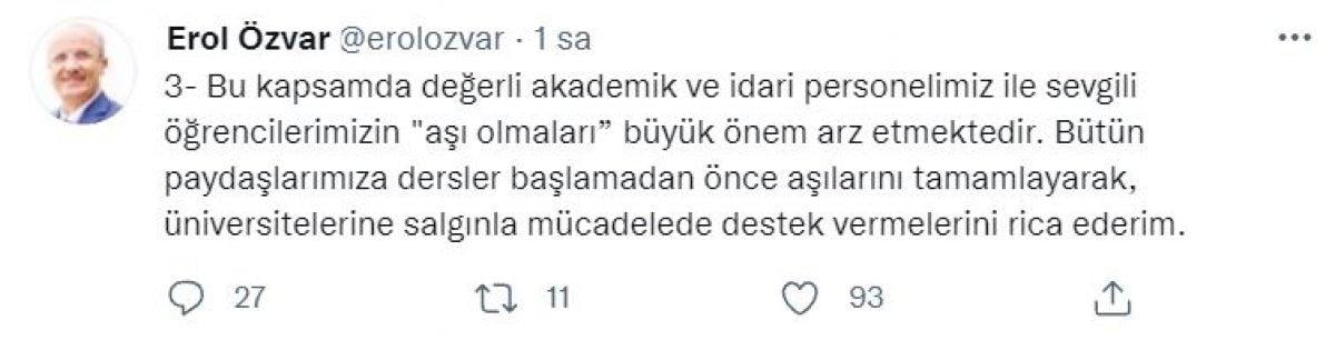 YÖK: Üniversite öğrencilerinin yüzde 65’i 2'nci doz aşılarını oldu