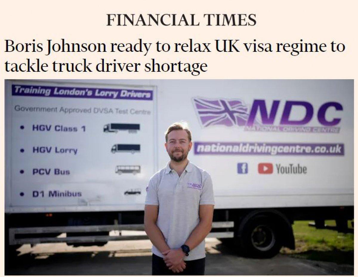 İngiltere, kamyon şoförü sorunuyla mücadelede vize rejimini gevşetiyor