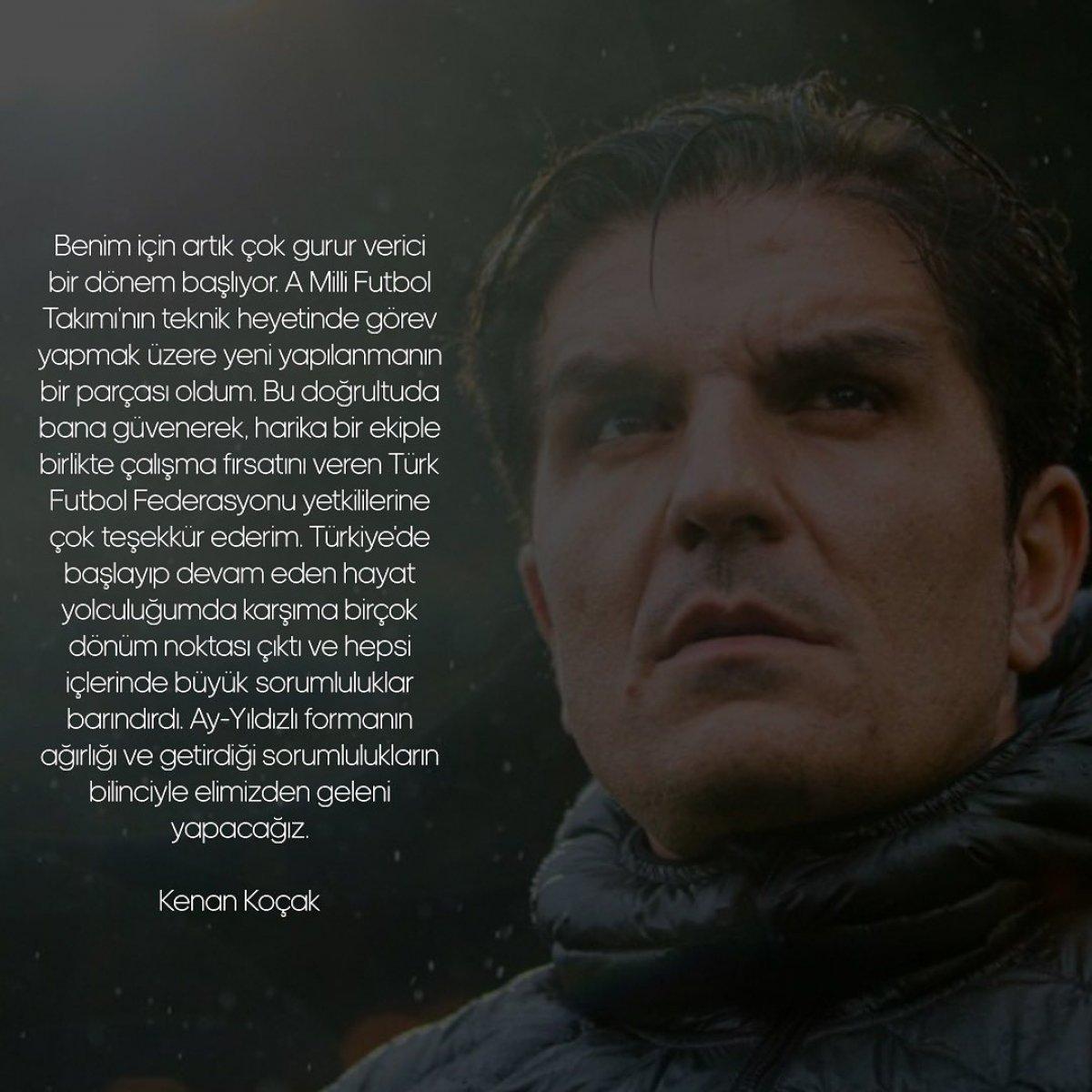 Kenan Koçak, Kuntz'un yardımcısı oldu