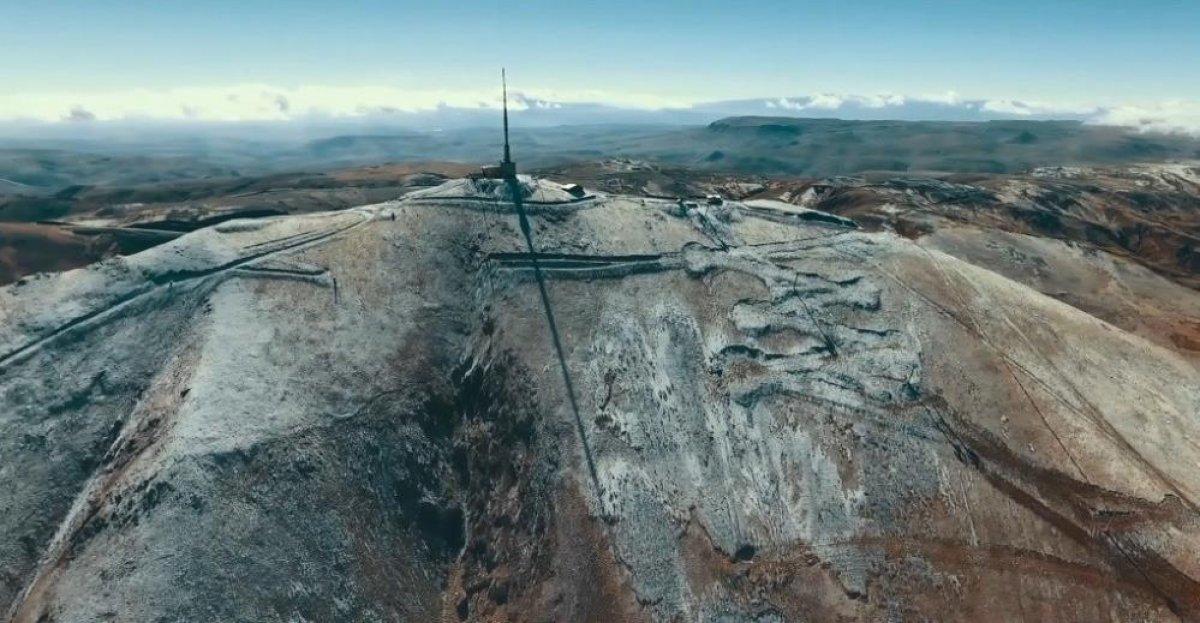 Palandöken Dağı'na kar yağdı