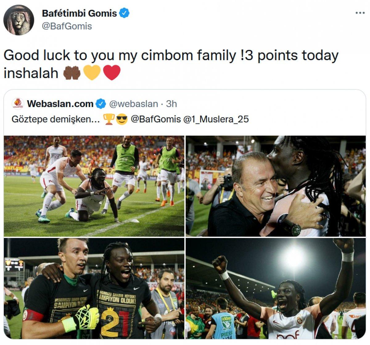 Gomis'ten Galatasaray'a başarı dileği