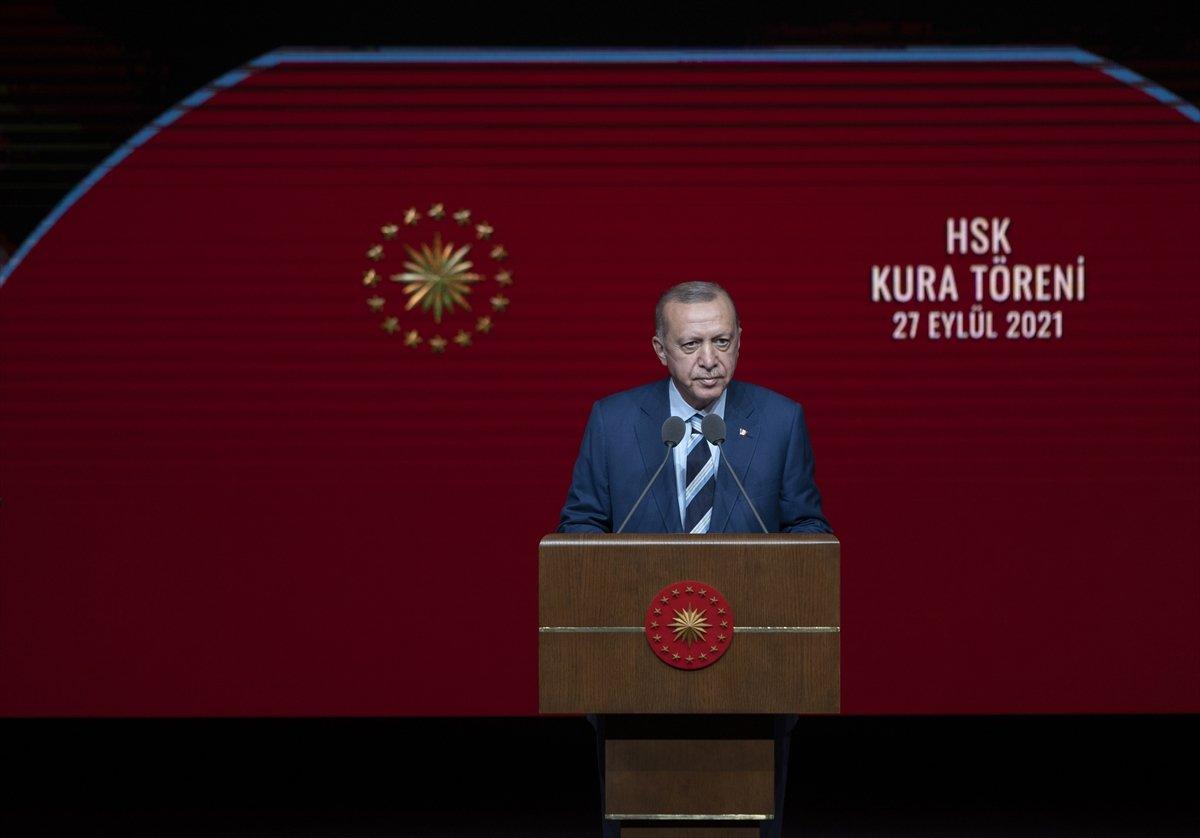 Cumhurbaşkanı Erdoğan, hakim ve savcı kura töreninde konuştu