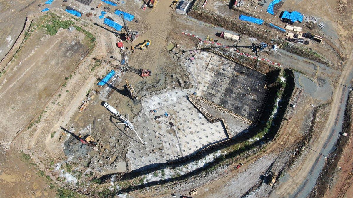 Trabzon Şehir Hastanesi için 400 fore kazık çakılacak