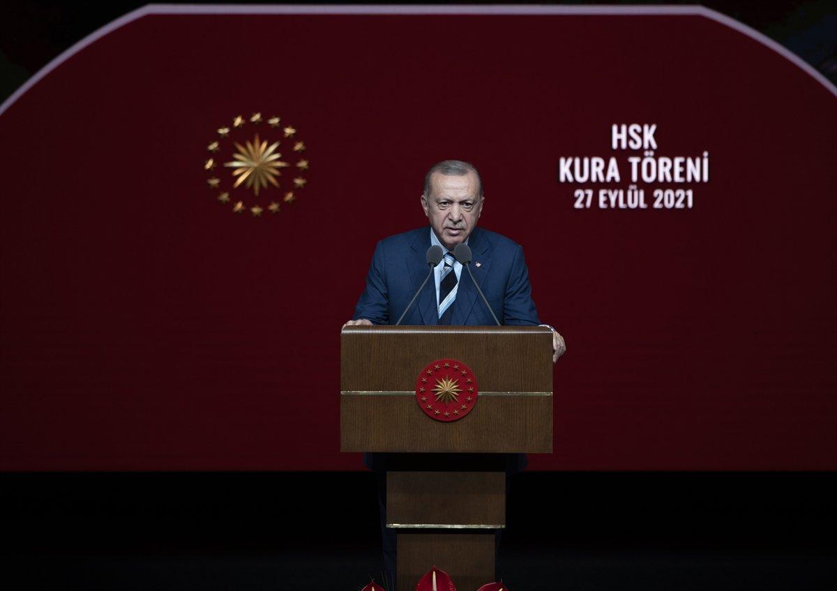 Cumhurbaşkanı Erdoğan, hakim ve savcı kura töreninde konuştu