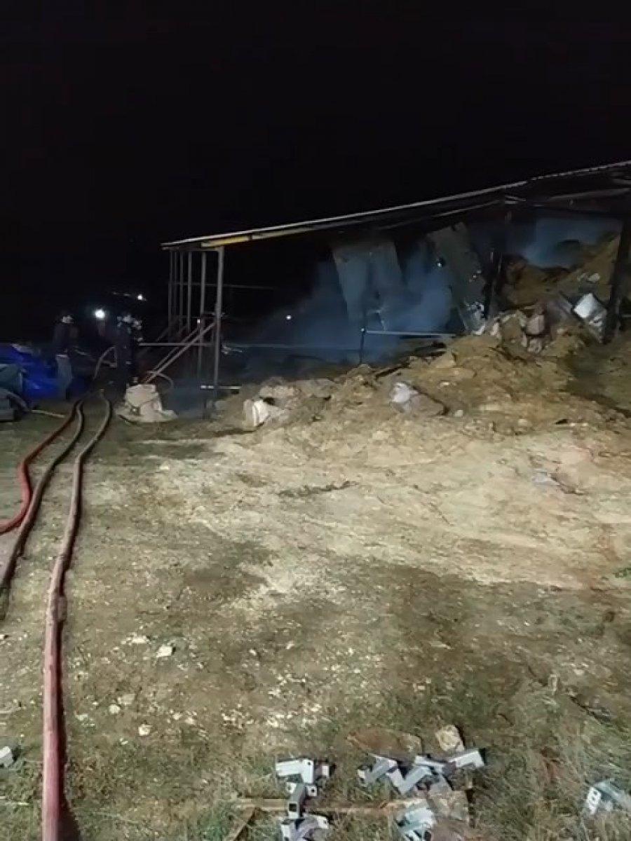 Bursa'da samanlıkta yangın çıktı