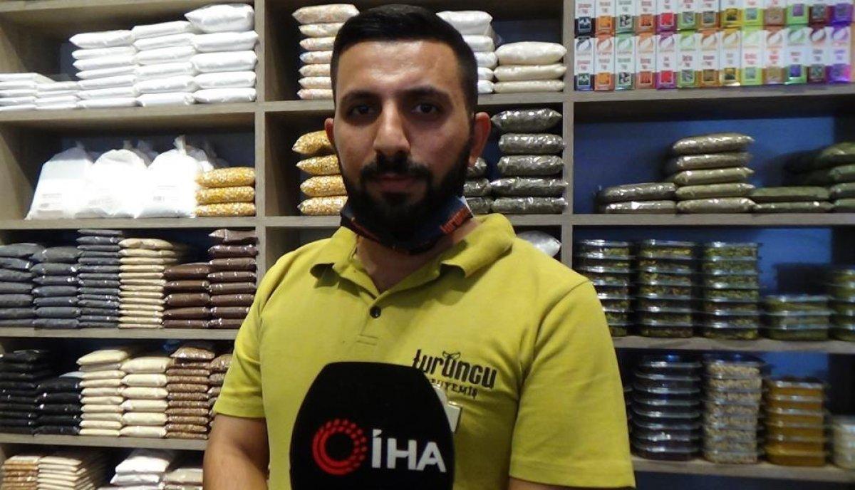 Diyarbakırlılar soğuktan korunmak için çareyi aktarlarda aradı