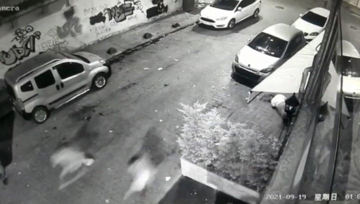 Kasımpaşa’da kınada yaşanan cinayet anları