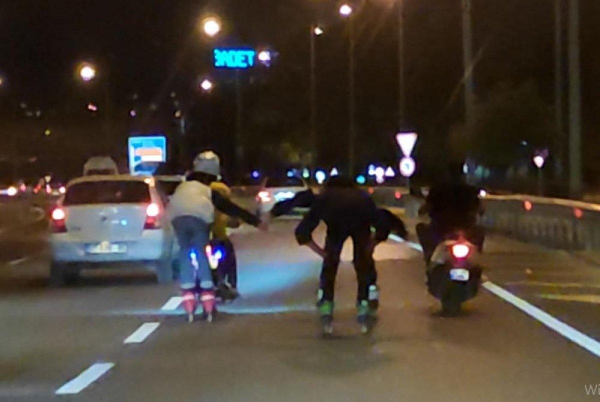 Antalya’da patenli gençler tehlikeye davetiye çıkardı