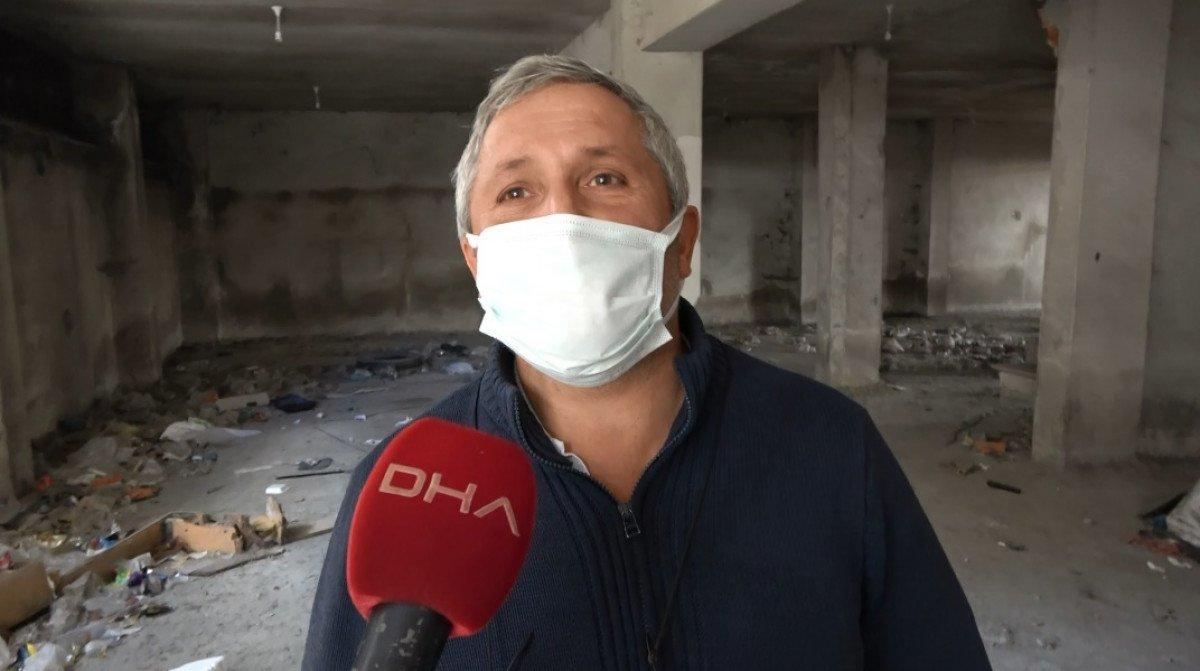 Sultangazi’de, 150 kişinin yaşadığı binanın kolonlarını keserken yakalandılar