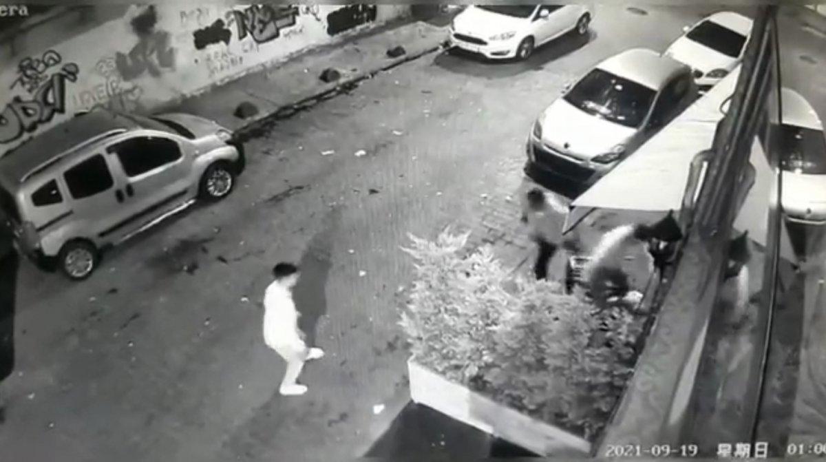 Kasımpaşa’da kınada yaşanan cinayet anları