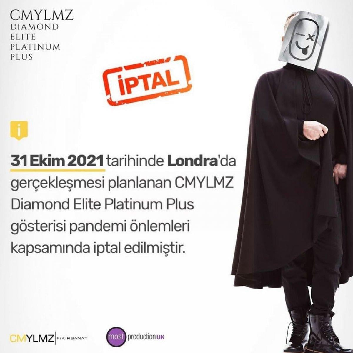 Cem Yılmaz'ın Londra'daki gösterisi iptal edildi